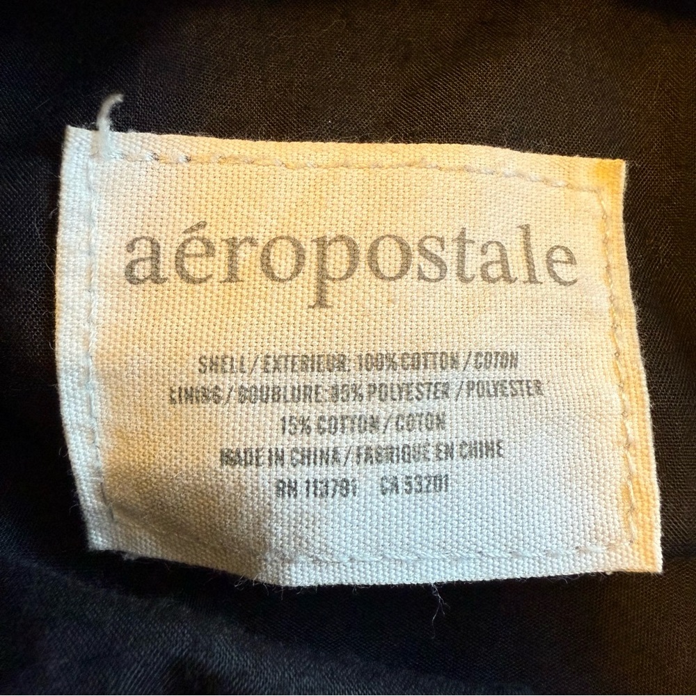 Aeropostale Black Shoulder Bag with Adjustable Strap Hand Bag - Picture 9 of 11
